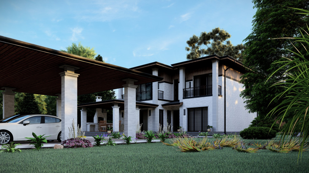 Обзор двухэтажного дома площадью 245 м2