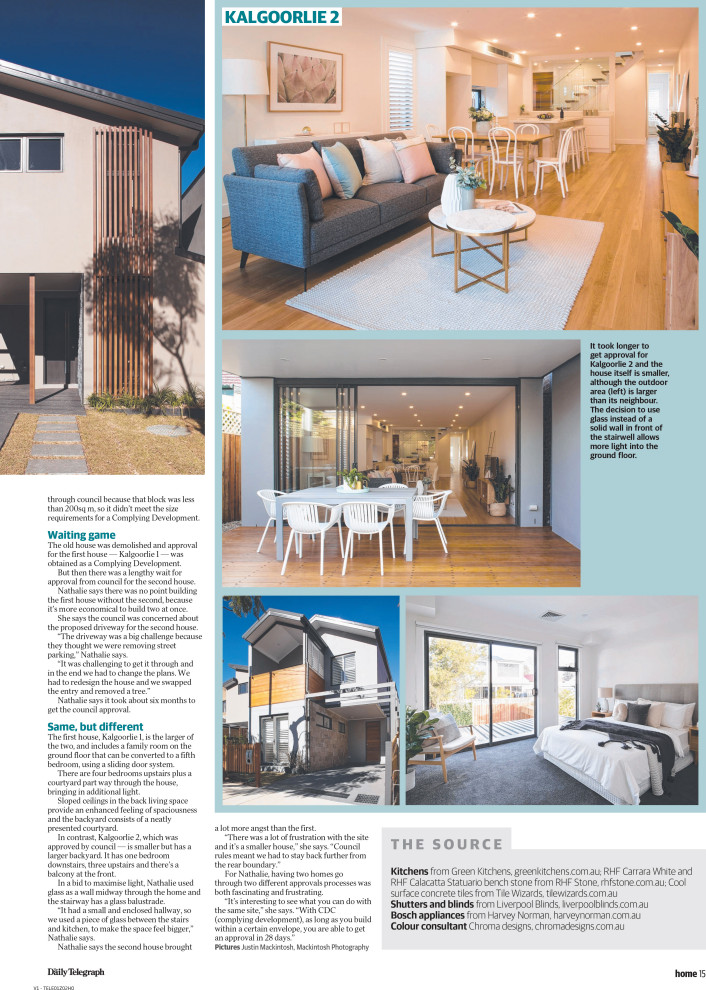 IN THE MEDIA | Daily Telegraph Features