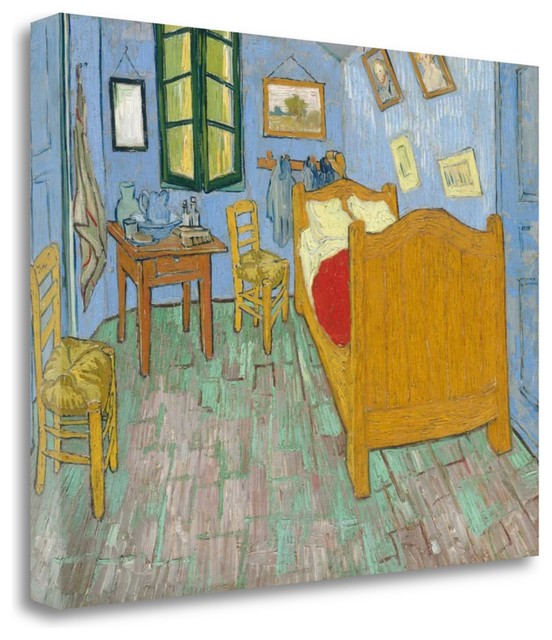 The Bedroom 1888 By Vincent Van Gogh Giclee Print On Gallery Wrap Canvas