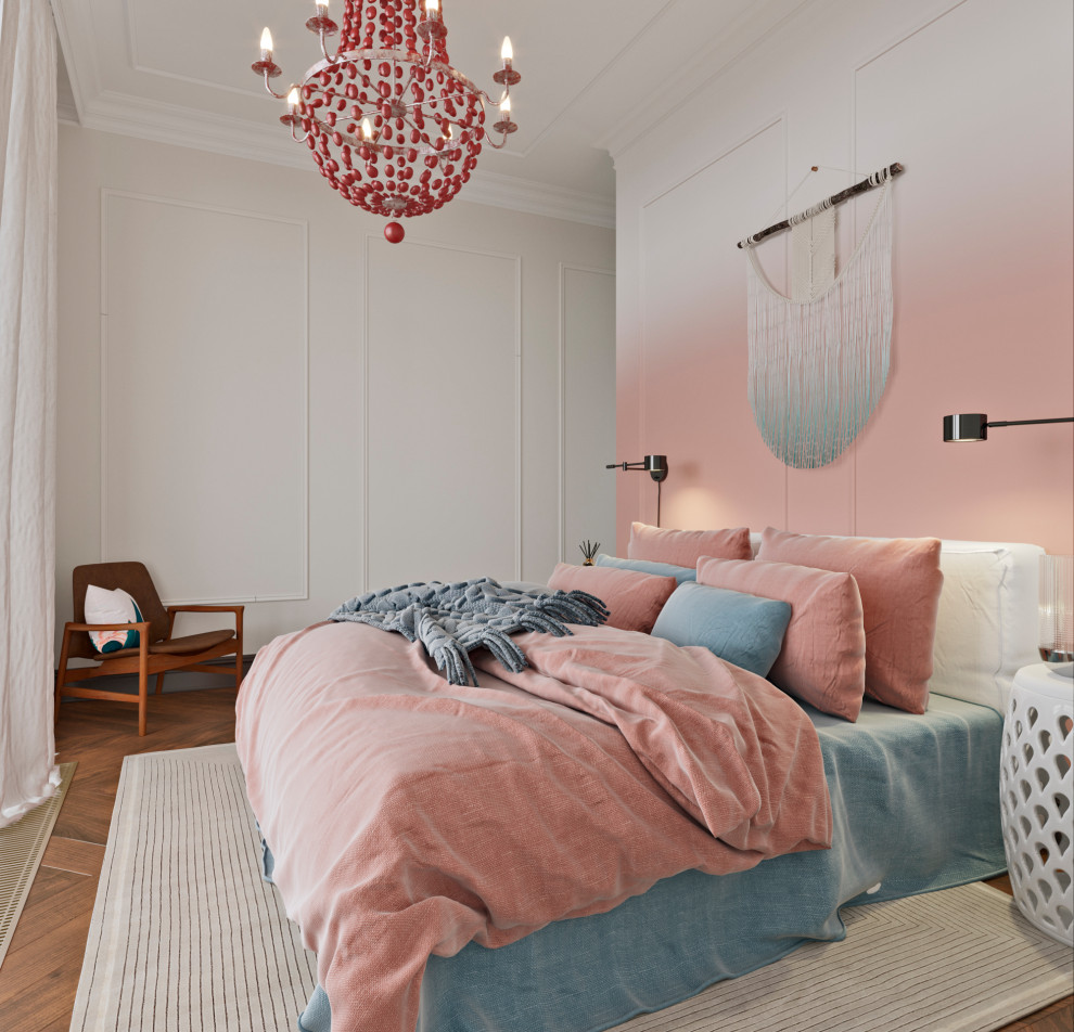 Нежная и воздушная спальня для девушки