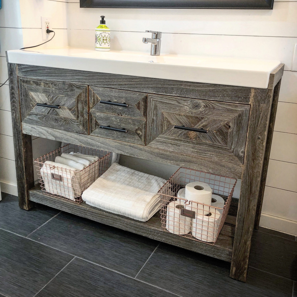 Inspiration for a rustic home design remodel in Seattle