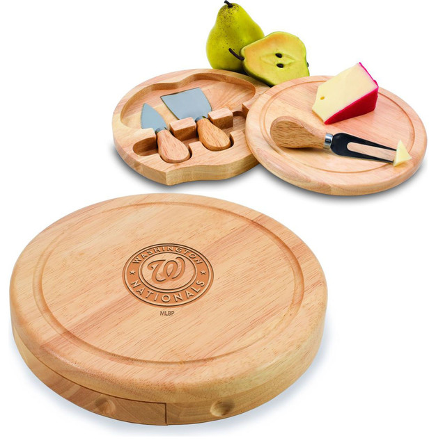Washington Nationals Brie Cheese Board Set in Natural