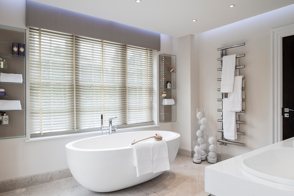 This is an example of a contemporary bathroom in Berkshire.