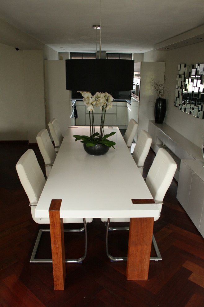Photo of a modern dining room in Sunshine Coast.