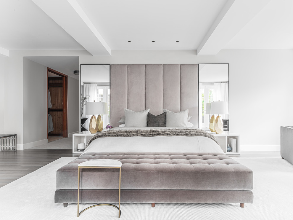 Contemporary bedroom in New York.
