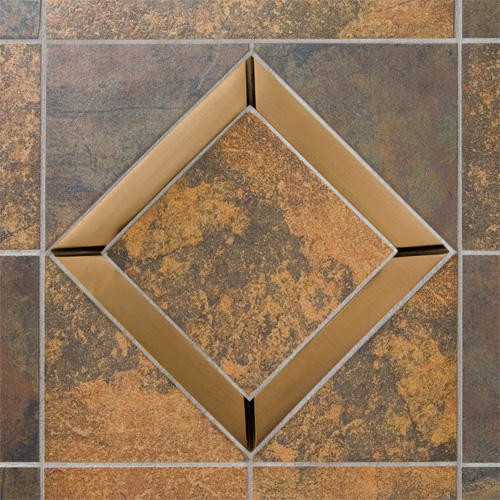 6" Solid Bronze Frame for 4" Wall Tiles - Burnished Bronze