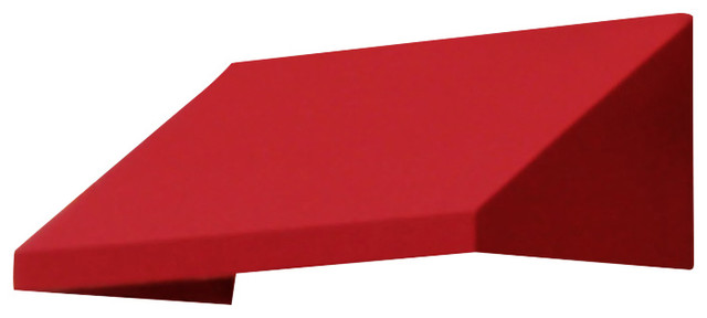Awntech 3' New Yorker Acrylic Fabric Fixed Awning, Red