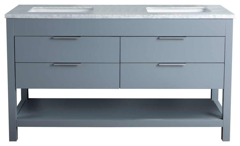 Stufurhome Rochester Bathroom Vanity Transitional Bathroom Vanities