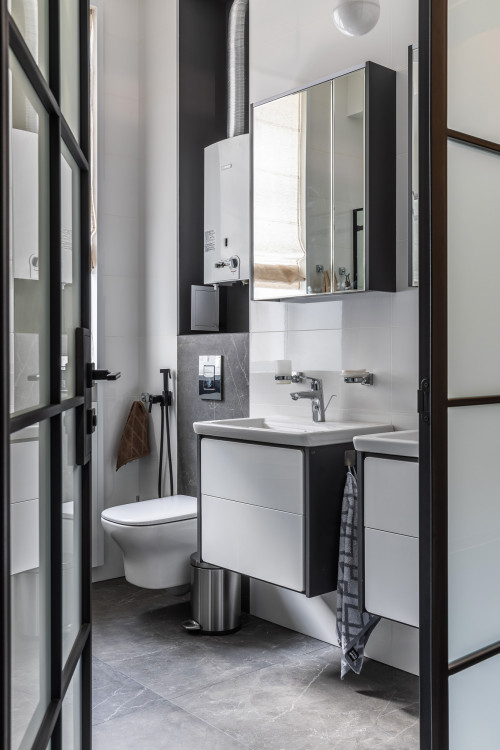 Mirrored Storage Cabinets for Modern Minimalism and Small Bathroom Storage Ideas