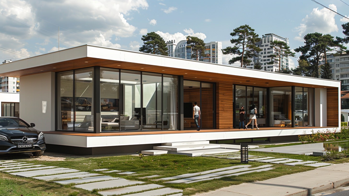 Дом одноэтажный 3 типа