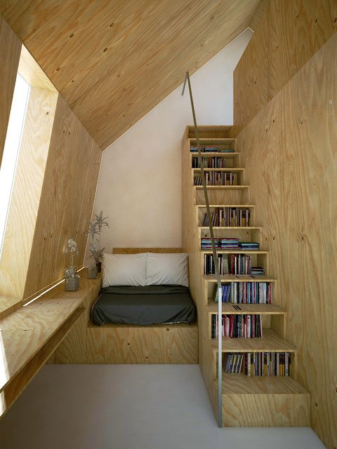 Scandinave Chambre nordico-dormitorio