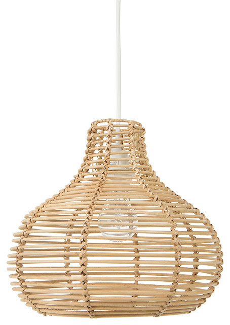 Palau Continuous Weave Horizon Wicker Lamp Natural Small Continuous Weave Horizon Wicker Lamp