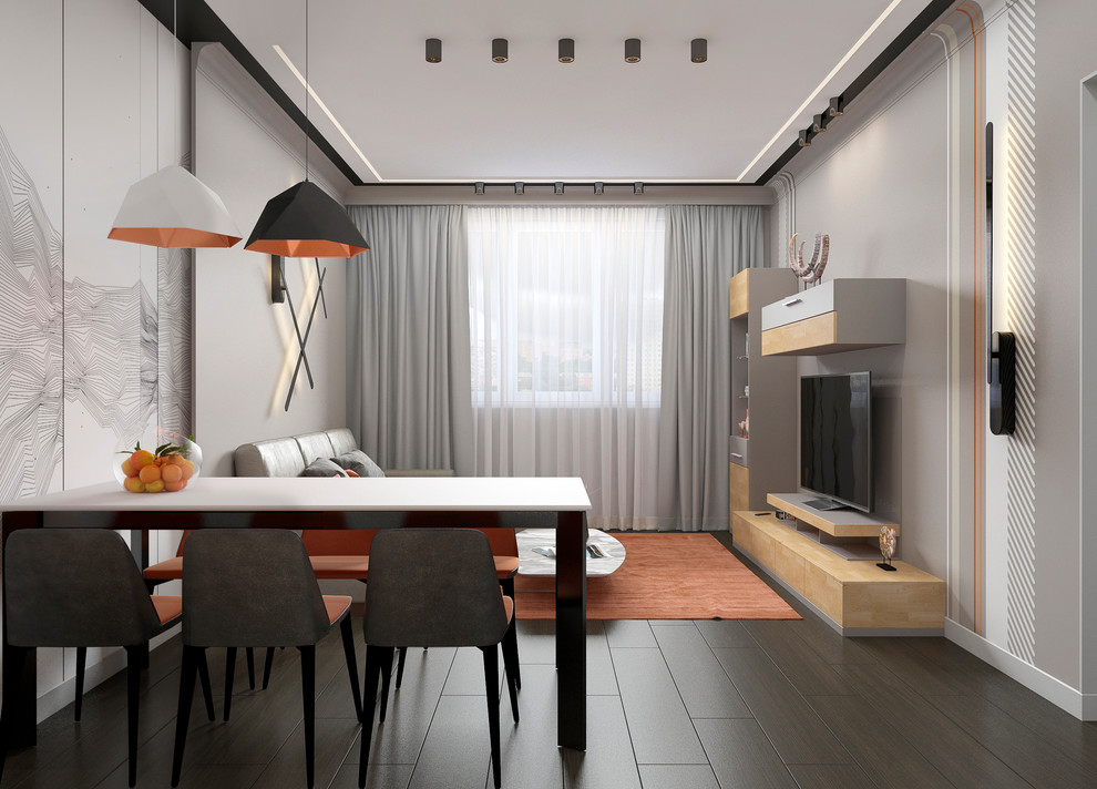 Квартира в сером цвете