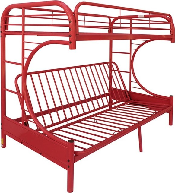 Acme Eclipse Twin Over Full Futon Bunk Bed Red Contemporary Acme Eclipse Twin Over Full Futon Bunk Bed Red Contemporary Beds By Gwg