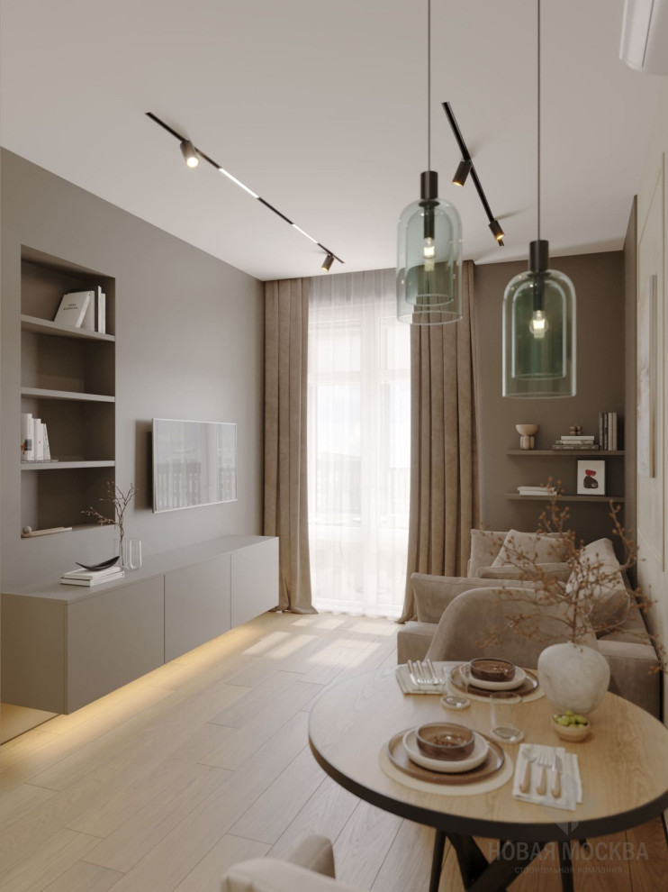 Дизайн однокомнатной квартиры по адресу: улица Эдварда Грига, дом 14