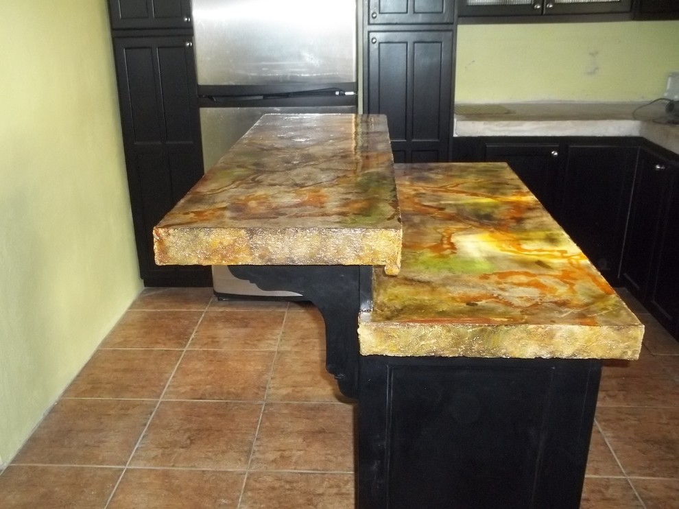 Acid Stain Concrete Counter Top Other By Decor Spaces