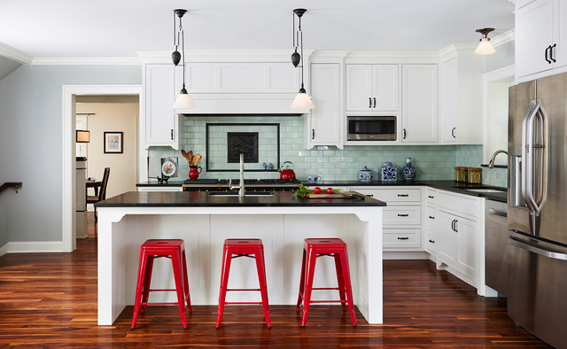 Transitional Kitchen nyklassisk-koek