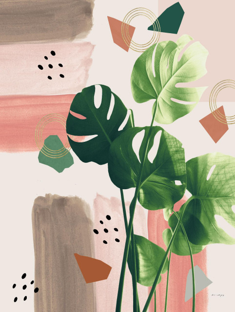 "Monstera Summer Glam" Fine Art Giant Canvas print 72"x54", 72 x 54 ...