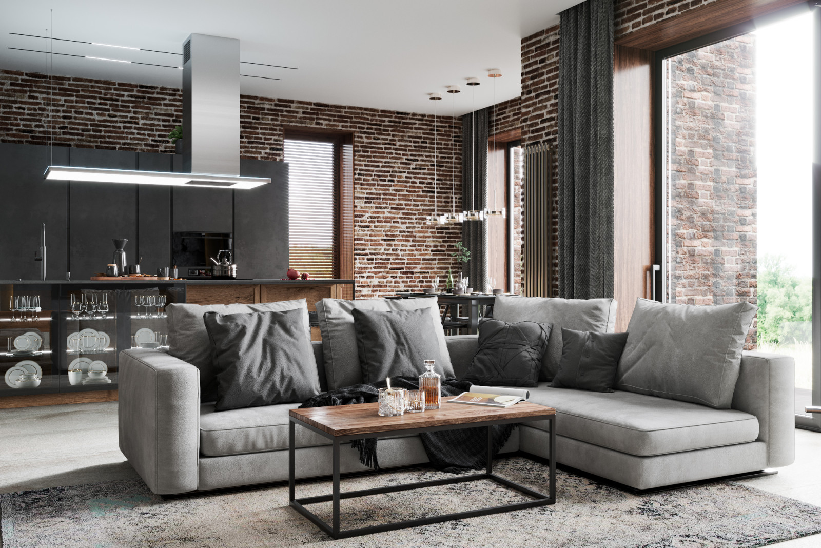 Дом в стиле лофт