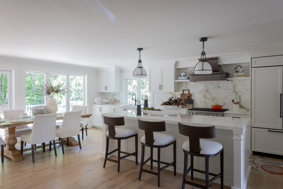 Transitional kitchen photo in Boston