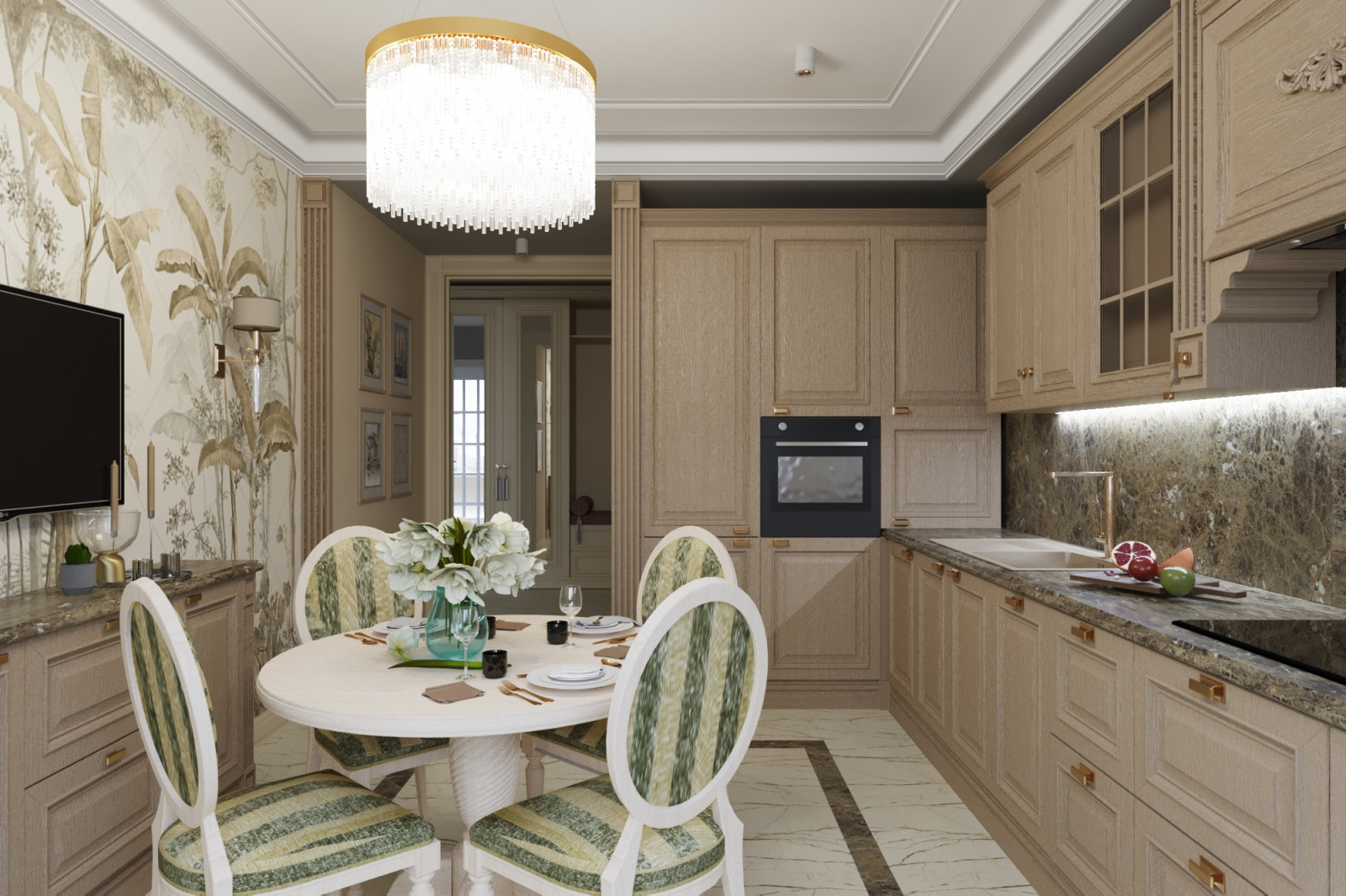 Квартира в сливочно-кремовых оттенках