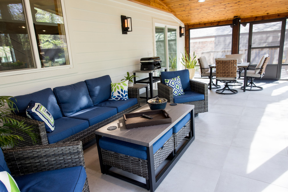 Grapevine Whole House Remodel - Midcentury - Porch - Dallas - by ZFE ...