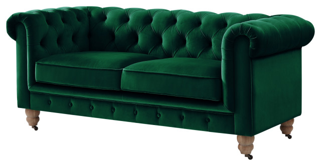 View of Rustic Manor Maddie Loveseat Button Tufted - Eclectic - Loveseats - by ...