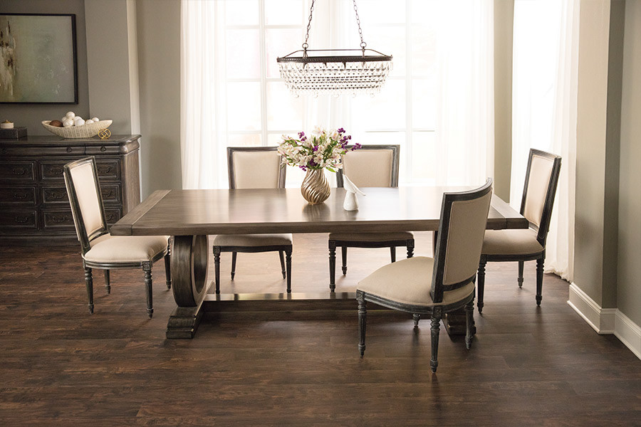 Inspiration for a transitional dining room remodel in Jackson