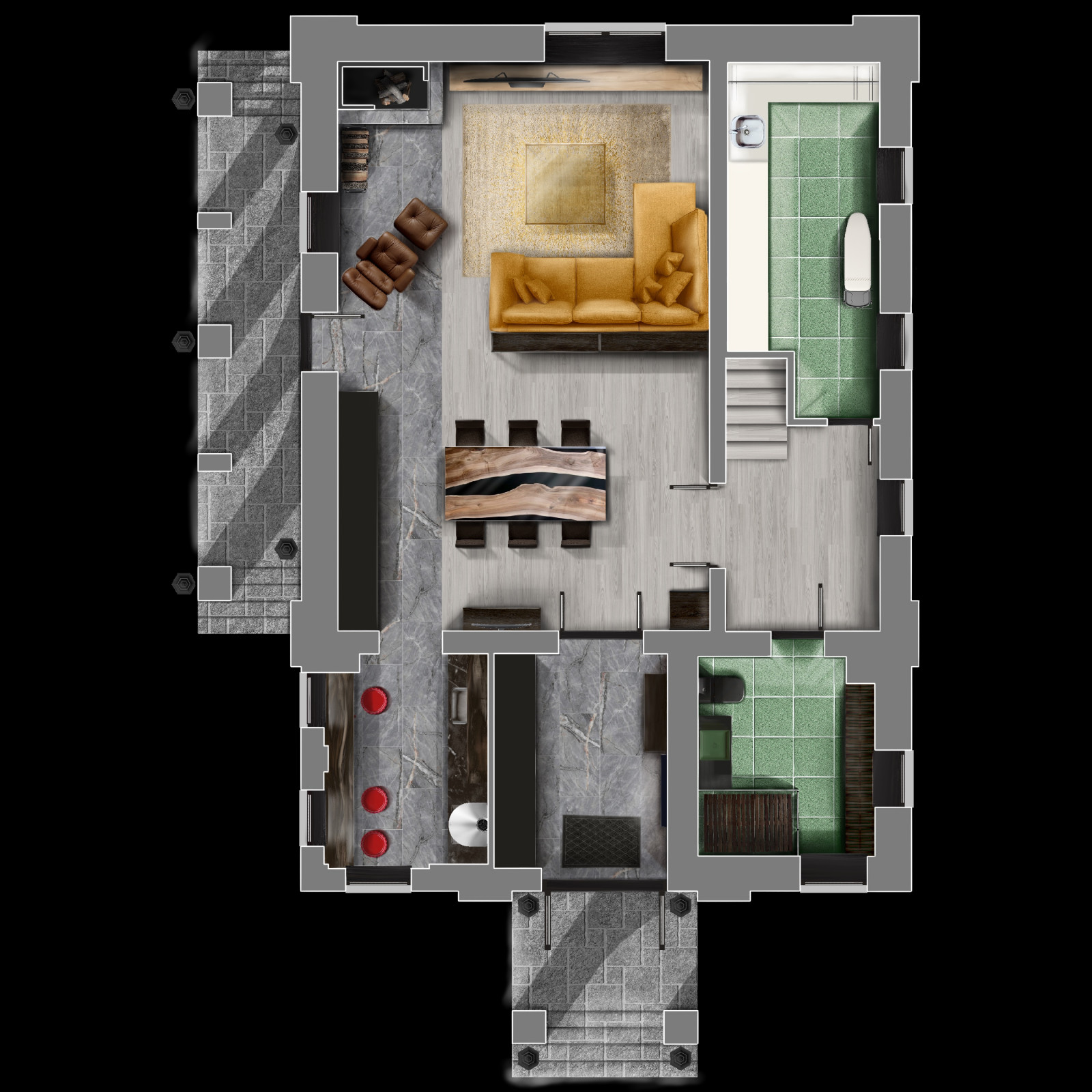 1-ый этаж Главного дома