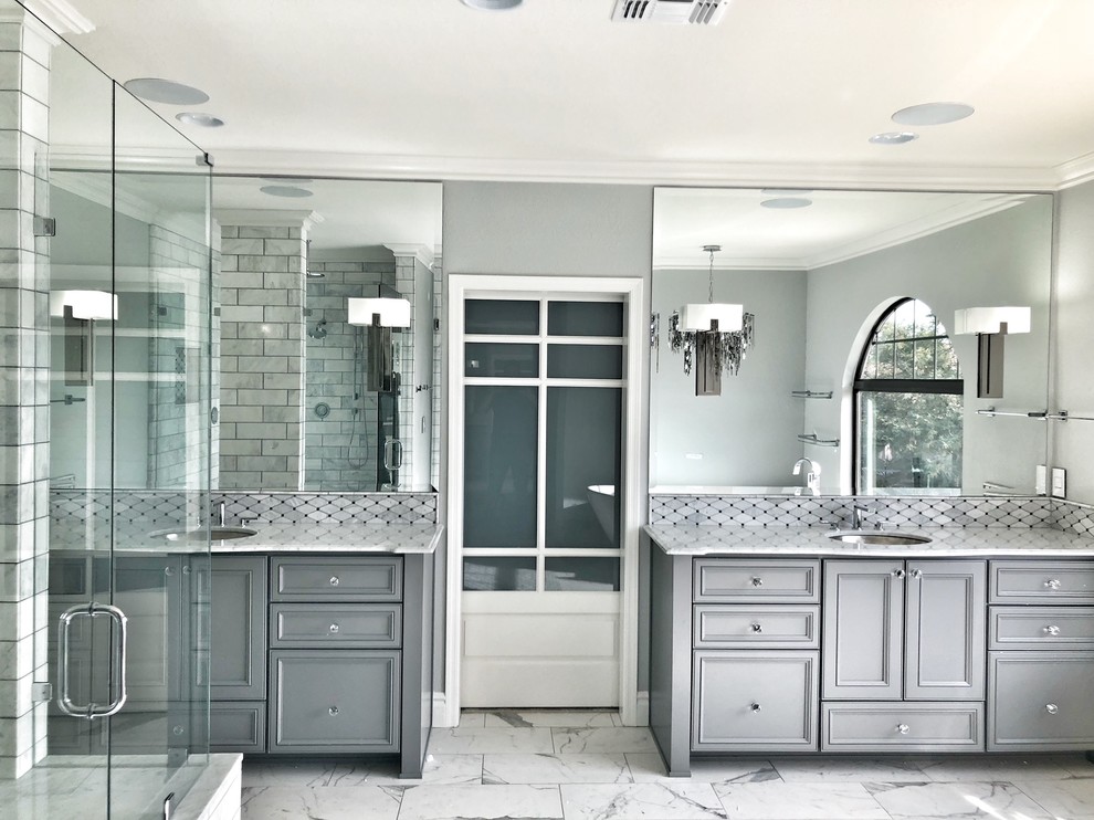 Inspiration for a transitional bathroom remodel in Phoenix