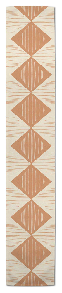 Loose Lines Triangle 16x90 Cotton Twill Runner