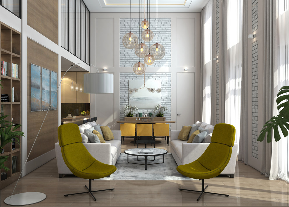 Апартаменты проспект Мира. Кухня-гостиная.