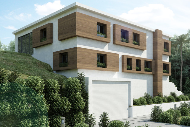Cheviot Dr contemporain-facade