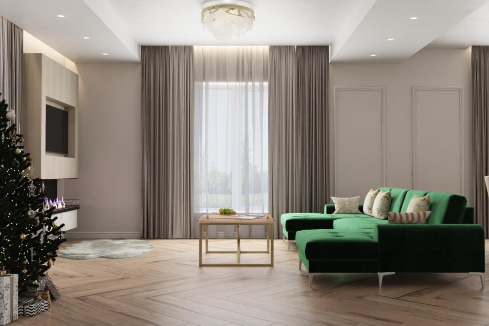 Проект первого этажа дома в Токсово для молодой семьи