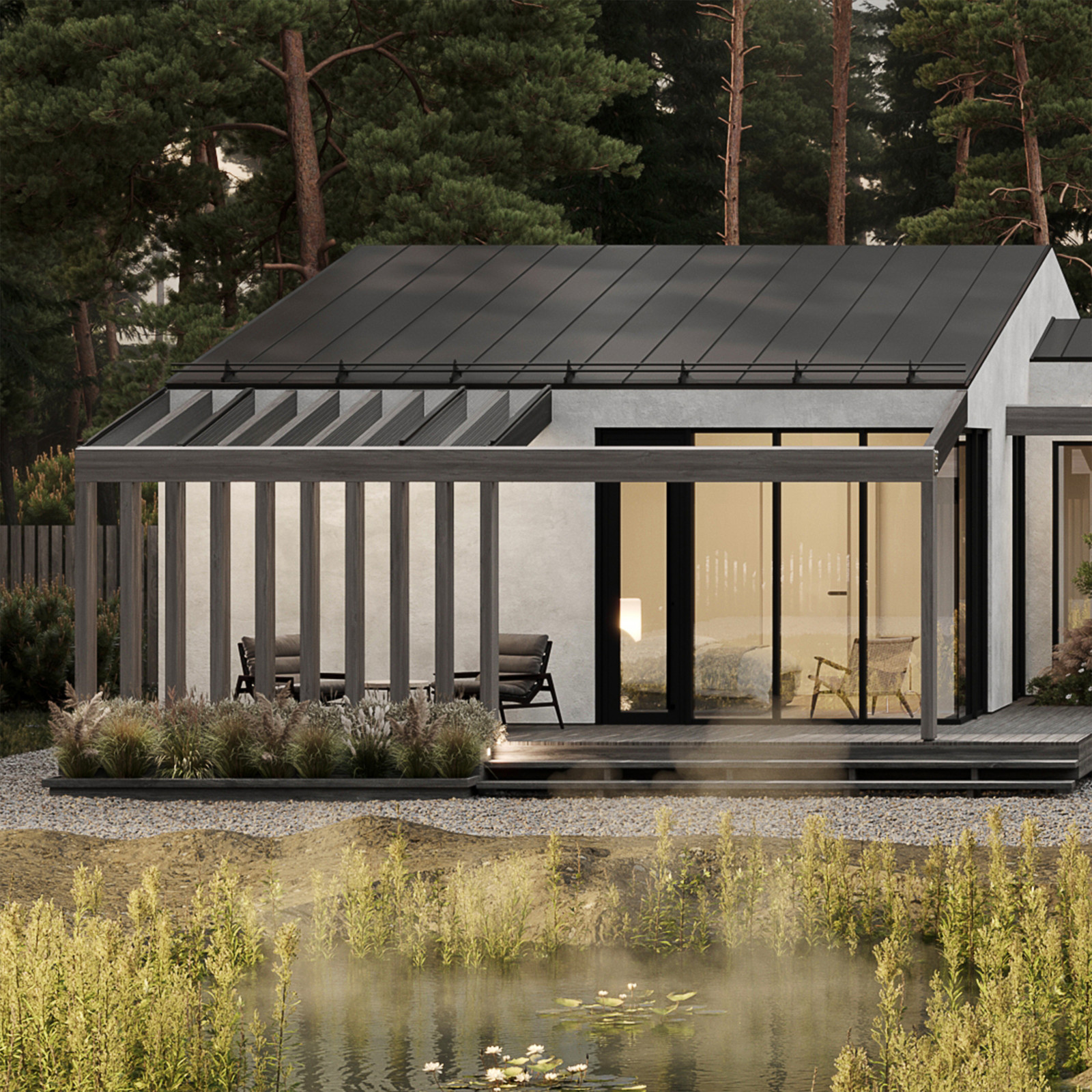 Проект одноэтажного дома в Репино