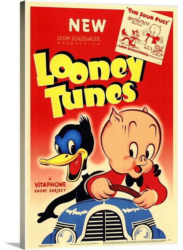 "Looney Tunes (1940)" Wrapped Canvas Art Print, 20"x30"x1.5"