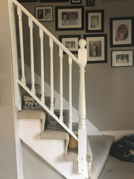 EXAMPLE - Small Removable Stair Railing