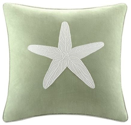 Harbor House Brisbane Square Pillow 18 X18 Sage Beach Style