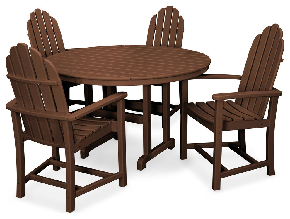 Cape Cod 5 Piece Dining Set Transitional Outdoor Dining Sets By Polywood