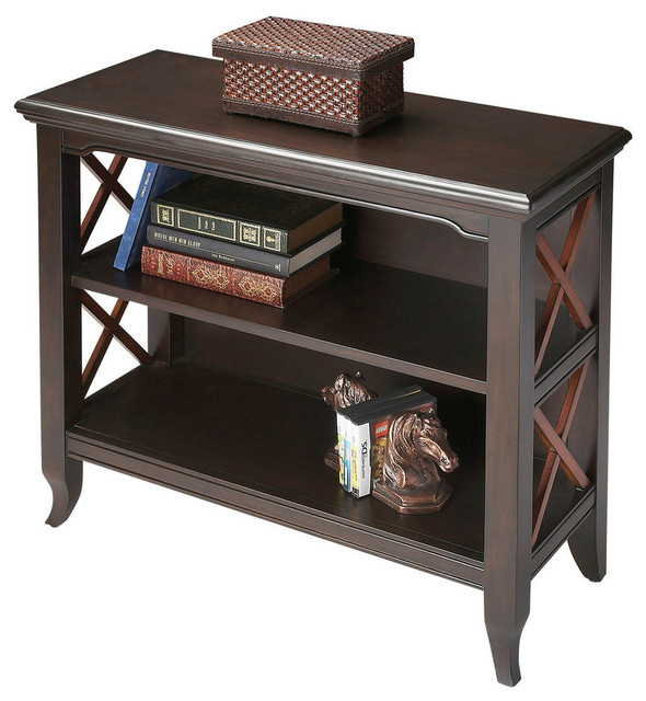 Butler Newport Plantation Cherry Low Bookcase Contemporary