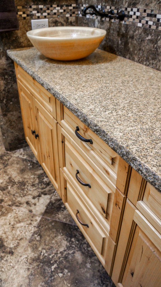 Inspiration for a mediterranean home design remodel in Phoenix