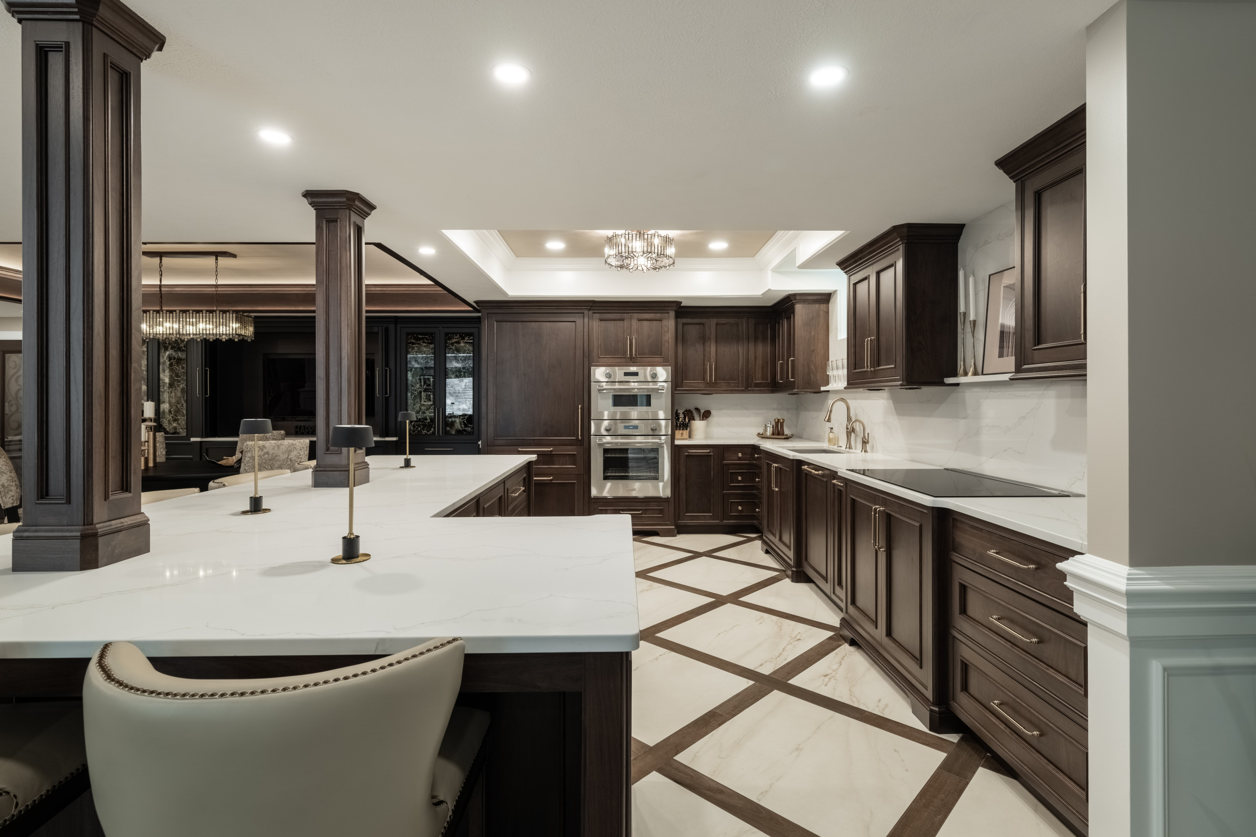 A Luxe and Timeless Lower-Level for Entertaining