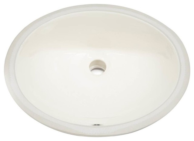 oval undermount bathroom sink flat back