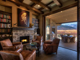 Rustic Family Room by Douglas Knight Construction