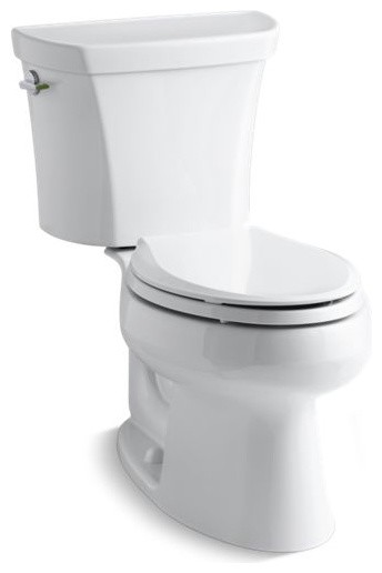 Wellworth 2-Piece Elongated Dual-Flush Toilet With Left-Hand Trip Lever -  Traditional - Toilets - by The Stock Market | Houzz