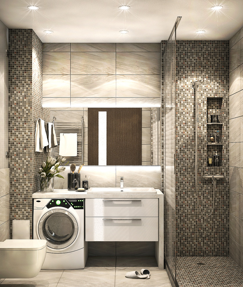 The apartment interior in the style Contemporary