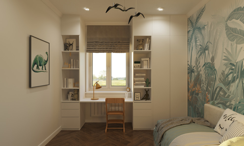 Проект детской комнаты "Мир динозавров"