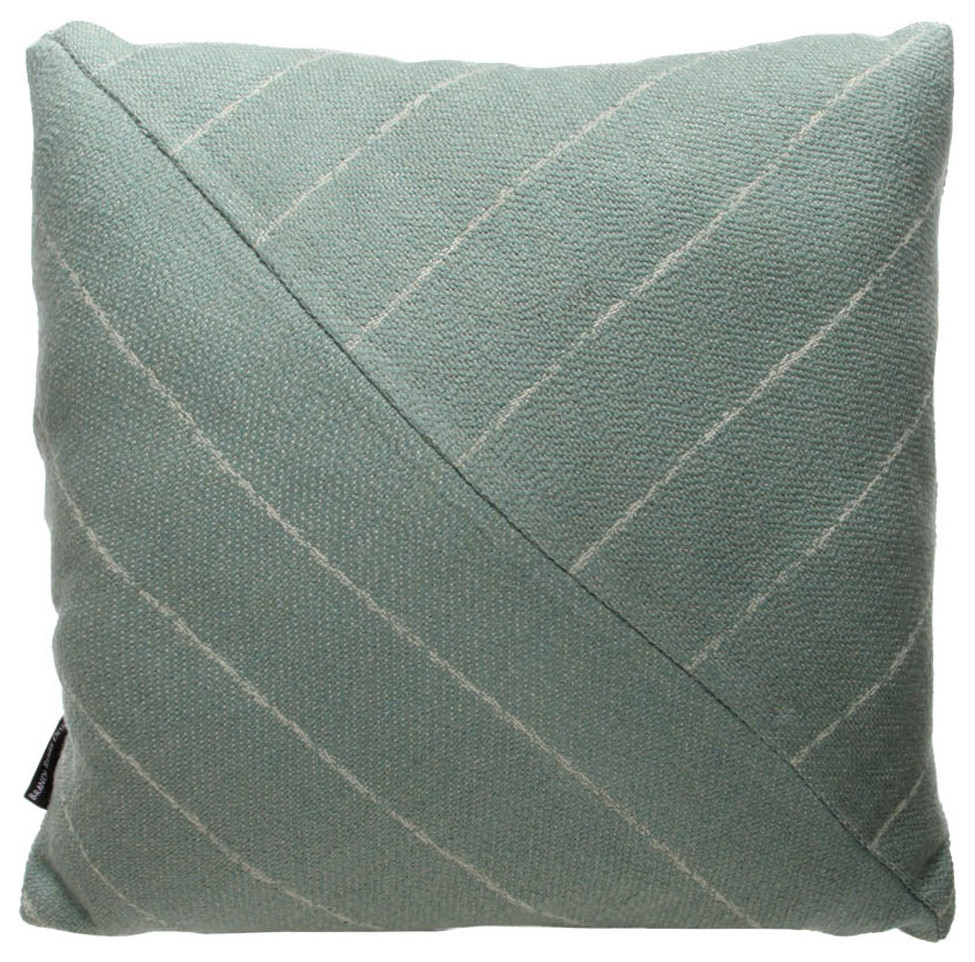 Coastal Spa Teal Striped Pillow