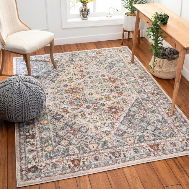 Well Woven Sydney Mirza Beige Vintage Bohemian Area Rug, 5'3