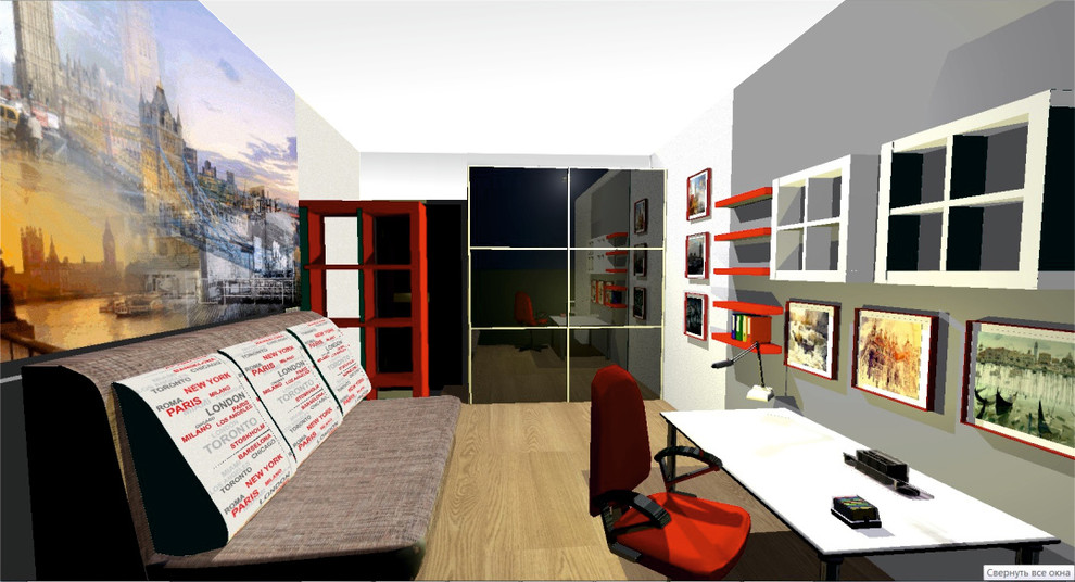 Экспресс-дизайн комнаты подростка с мебелью "IKEA"